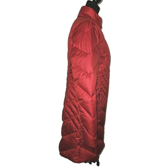 Eddie Bauer Down Parka Puffer Jacket Coat Women’s Small Red EUC - Picture 5 of 15